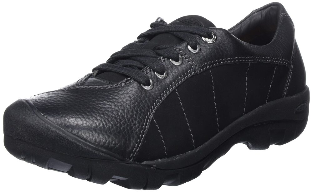 KEEN Women's Presidio Casual Comfortable Oxfords, Black/Magnet, 10.5 US